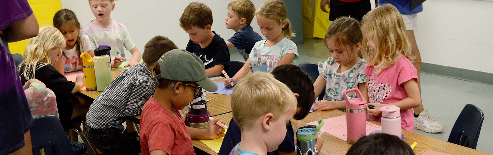 photo of kids in class