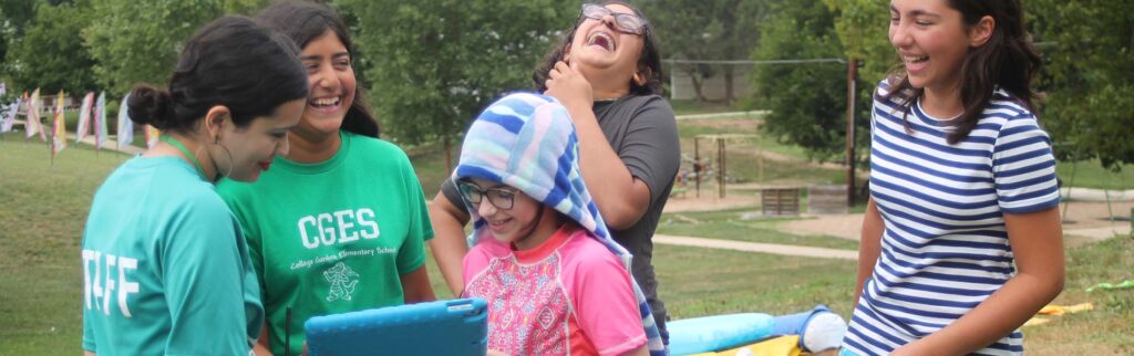 Photo of youth enjoying video production class