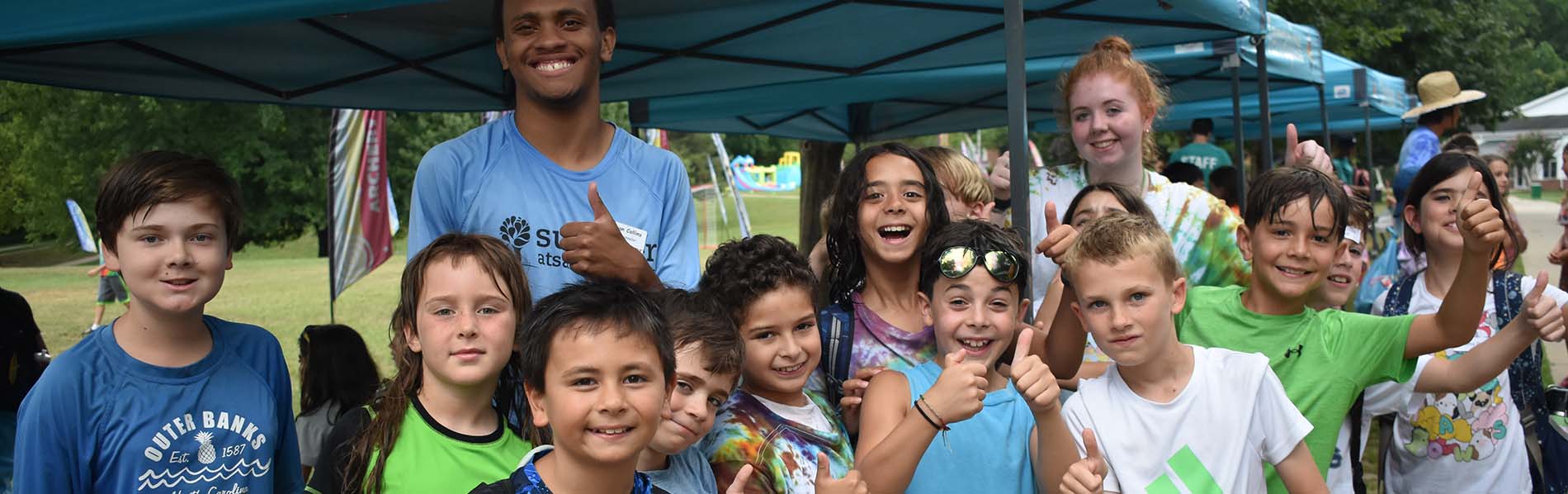 Photo of kids with staff