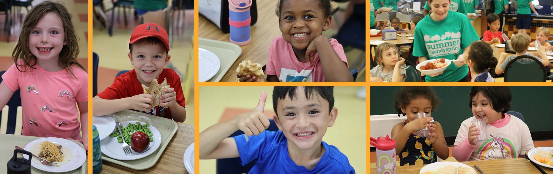 photo of various kids in the cafeteria